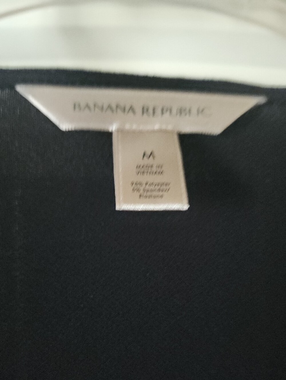 Banana Republic Black Wrap Tie Long-Sleeve Blouse - Picture 2 of 5